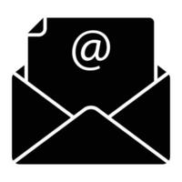 envelope icon for graphic and web design vector