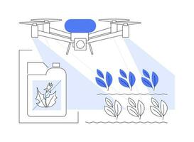 Herbicides isolated cartoon vector illustrations.