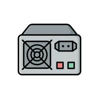 power supply icon vector design template simple and clean