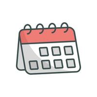 calendario icono vector diseño modelo sencillo y limpiar