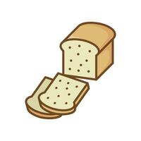 bread icon vector design template simple and clean