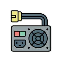 power supply icon vector design template simple and clean