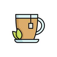 té icono vector diseño modelo sencillo y limpiar