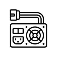 power supply icon vector design template simple and clean