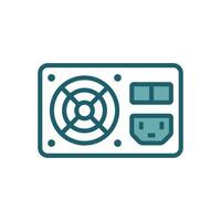 power supply icon vector design template simple and clean