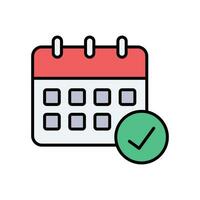 calendar icon vector design template simple and clean