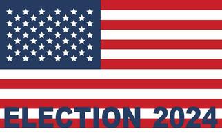 2024 Presidential election day in USA, november 5, card design. Vote for your future vector