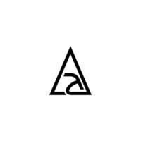 a triangle with the letters s and a black triangle vector