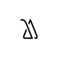 a triangle with the letters s and a black triangle vector
