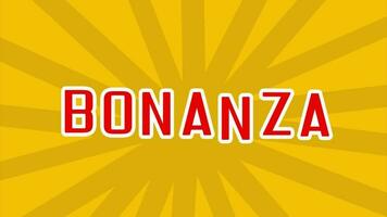 bonanza movimento grafica video