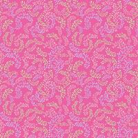 Vector hand drawn sketch creative branches with drops, spots seamless pattern. Simple abstract colorful pink textured printing. Design for fashion, textile, fabric, wallpaper, surface design, fashion