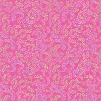 Vector hand drawn sketch creative branches with drops, spots seamless pattern. Simple abstract colorful pink textured printing. Design for fashion, textile, fabric, wallpaper, surface design, fashion