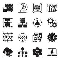 Information Technology Glyph Vector Icons