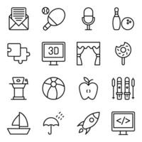 Pack of Leisure Vector Icons