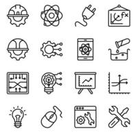 Engineering and Iot Line Vector Icons