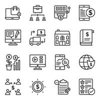 Passive Income Line Vector Icons