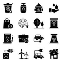 Pack of Save Earth Icon Vectors