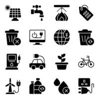 Pack of Save World Icon Vectors