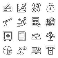 Pack of Banking Line Vector Icons