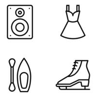 Pack of Accessories Vector Icons