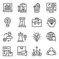 Pack of Business Marketing Icons vector