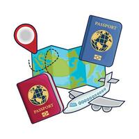 ilustración de pasaporte vector