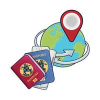 illustration of passport vector