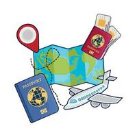 illustration of passport vector