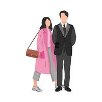 man and woman illustration vector