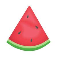 illustration of watermelon slice vector