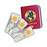 illustration of passport vector