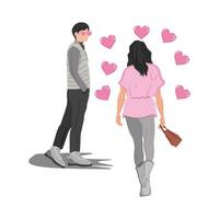 illustration of couple vector