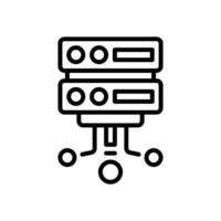 database icon. vector line icon for your website, mobile, presentation, and logo design.