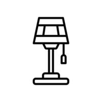 table lamp icon. vector line icon for your website, mobile, presentation, and logo design.