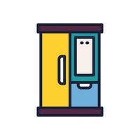 wardrobe icon. vector filled color icon for your website, mobile, presentation, and logo design.