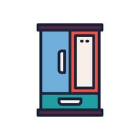 closet icon. vector filled color icon for your website, mobile, presentation, and logo design.