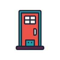 door icon. vector filled color icon for your website, mobile, presentation, and logo design.