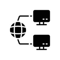 network connection icon. vector glyph icon for your website, mobile, presentation, and logo design.