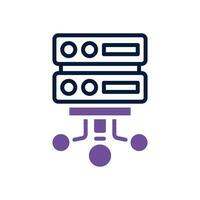 database icon. vector dual tone icon for your website, mobile, presentation, and logo design.