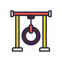 tire playground icon. vector filled color icon for your website, mobile, presentation, and logo design.