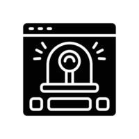 alert icon. vector glyph icon for your website, mobile, presentation, and logo design.