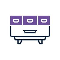 cabinet icon. vector dual tone icon for your website, mobile, presentation, and logo design.