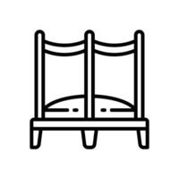 trampoline icon. vector line icon for your website, mobile, presentation, and logo design.