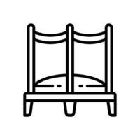 trampoline icon. vector line icon for your website, mobile, presentation, and logo design.