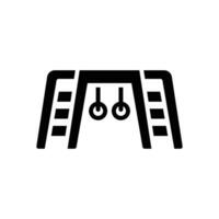 ladder playground icon. vector glyph icon for your website, mobile, presentation, and logo design.