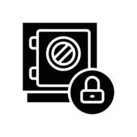 safebox icon. vector glyph icon for your website, mobile, presentation, and logo design.