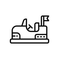 bumper car icon. vector line icon for your website, mobile, presentation, and logo design.