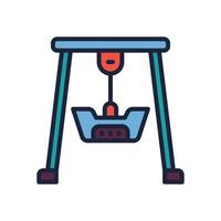 fair ship icon. vector filled color icon for your website, mobile, presentation, and logo design.