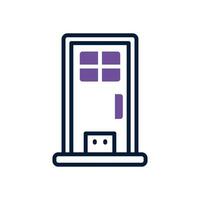 door icon. vector dual tone icon for your website, mobile, presentation, and logo design.