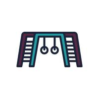 ladder playground icon. vector filled color icon for your website, mobile, presentation, and logo design.